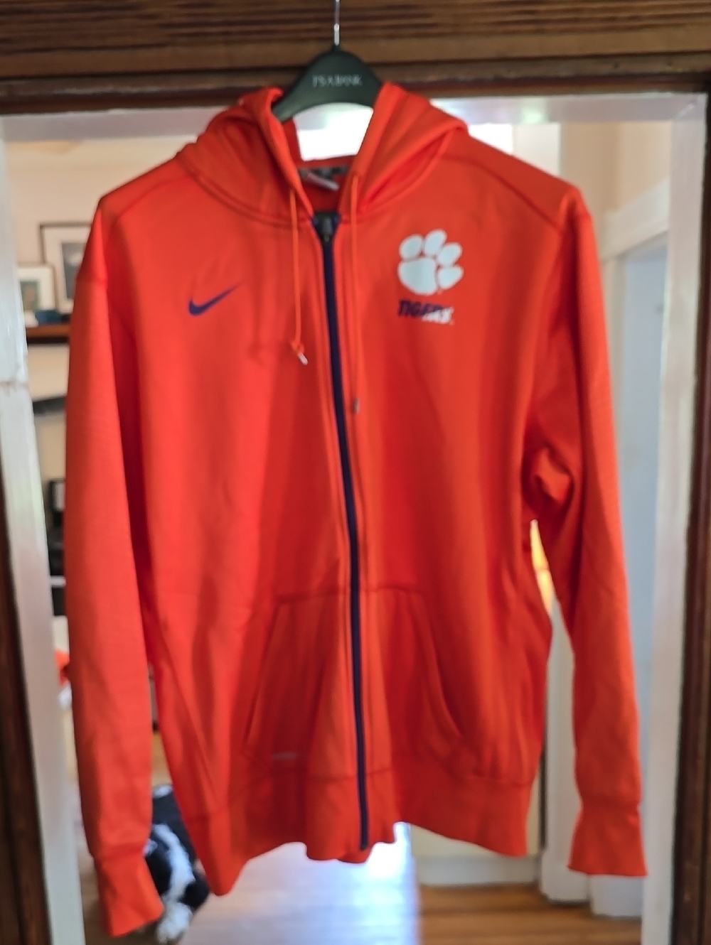 Nike Orange Clemson Tigers Hooded Zip Jacket